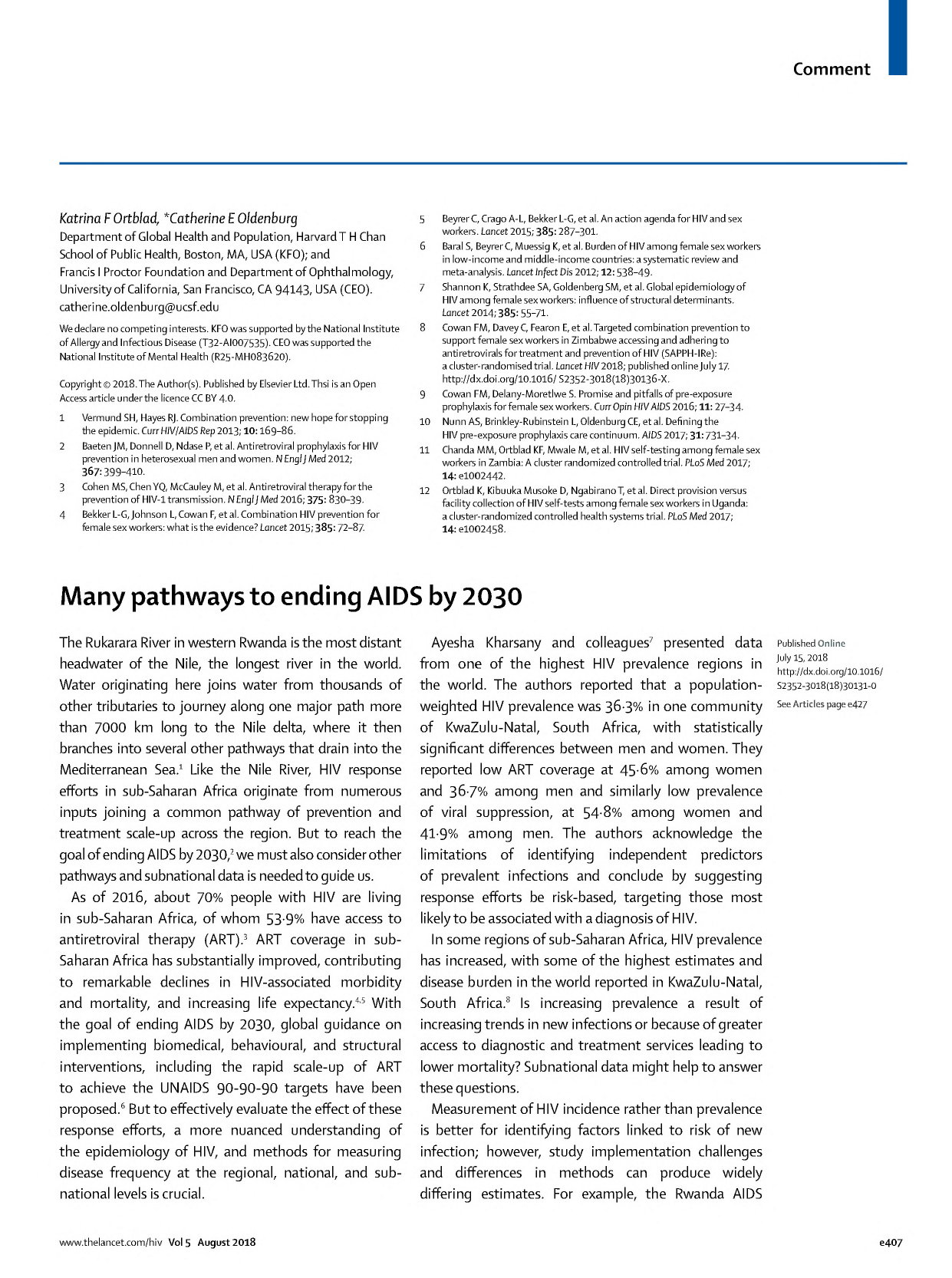 Many pathways to ending AIDS by 2030